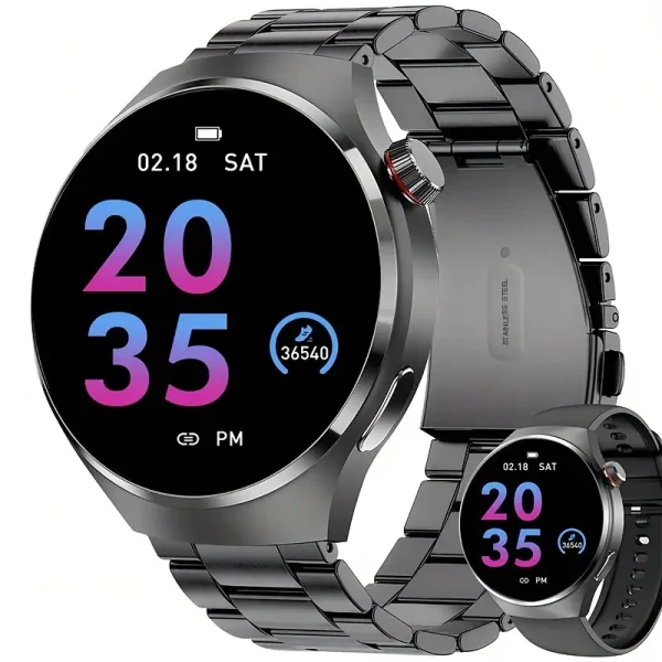 Reloj inteligente HD de 1,43" con contador de pasos y calorías