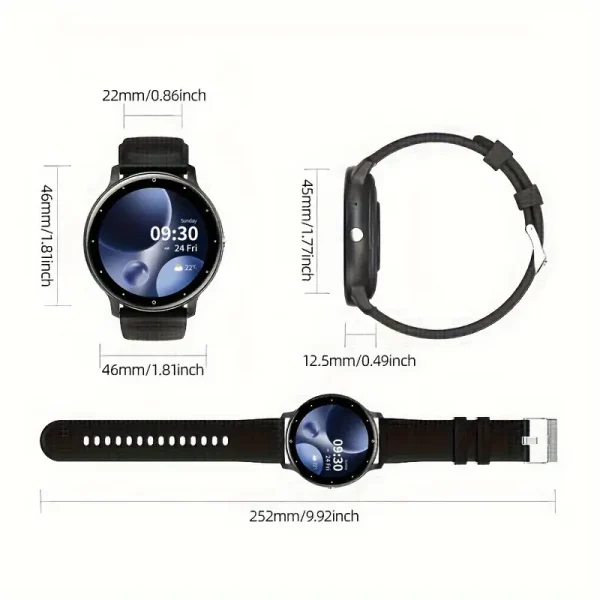 GWENLAND Reloj inteligente de pantalla de 1,28 pulgadas - Image 3