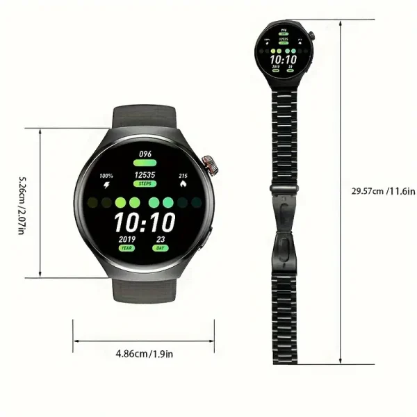 Reloj inteligente HD de 1,43" con contador de pasos y calorías - Image 4
