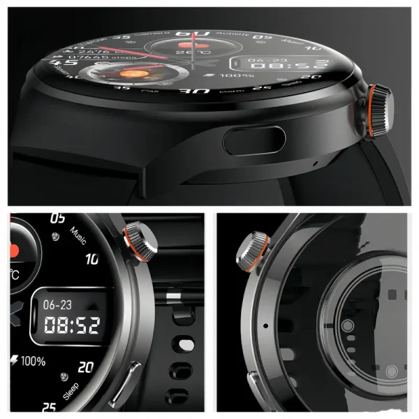 Reloj inteligente HD de 1,43" con contador de pasos y calorías - Image 3