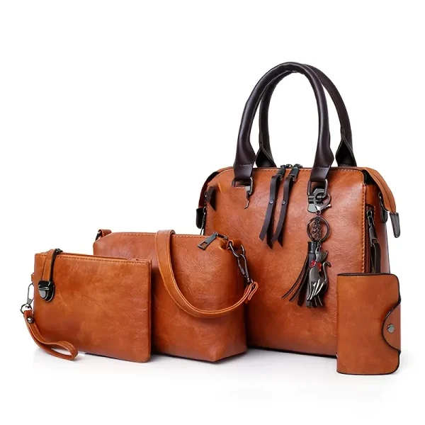 Conjunto de bolsa de hombro y tote de mujer de inspiración