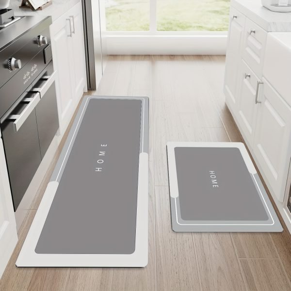Juego de Alfombrillas Absorbentes de Diatomita de Dos Piezas, Antideslizantes y Fáciles de Limpiar y Lavables, Adecuadas para Cocina, Entrada de la Cocina, Puerta del Baño, etc - Image 6