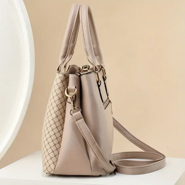 Chic Wo's Bolso Tote de Gran Capacidad - Diseño a Cuadros - Image 4