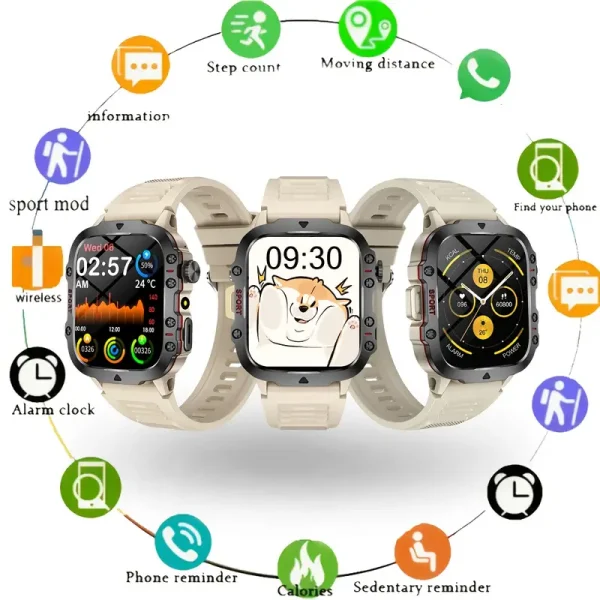 Reloj Inteligente, Pantalla táctil completa de 4,65 cm - Image 2