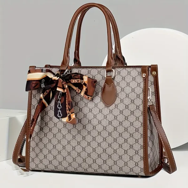 Juego de Tres Piezas de Bolso Tote Elegante de Gran Capacidad