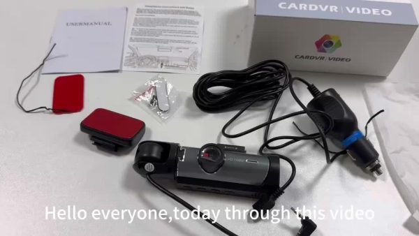 Cámara de coche dual 1080P - Grabadora de video con lente dual para frente y habitación con pantalla IPS de 8,03 pulgadas, DVR de ángulo amplio, visión nocturna infrarroja, montaje adhesivo, batería de litio, 30 FPS, perfecta para grabaciones en movimiento, electrónica de coche | Cámara de coche moderna | Cámaras montadas adhesivamente - Image 8