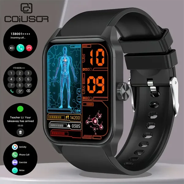 Reloj inteligente para hombre Coiusor - Pantalla táctil completa HD