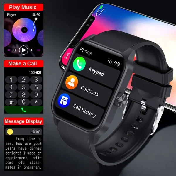 Reloj inteligente para hombre Coiusor - Pantalla táctil completa HD - Image 2