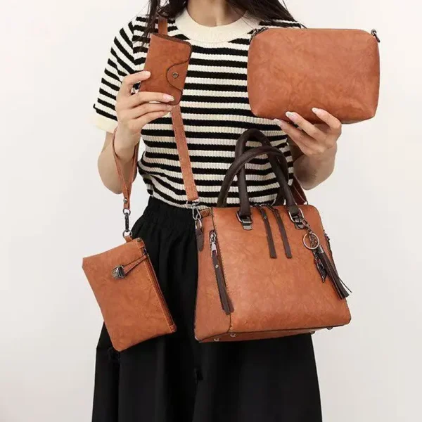 Conjunto de bolsa de hombro y tote de mujer de inspiración - Image 2