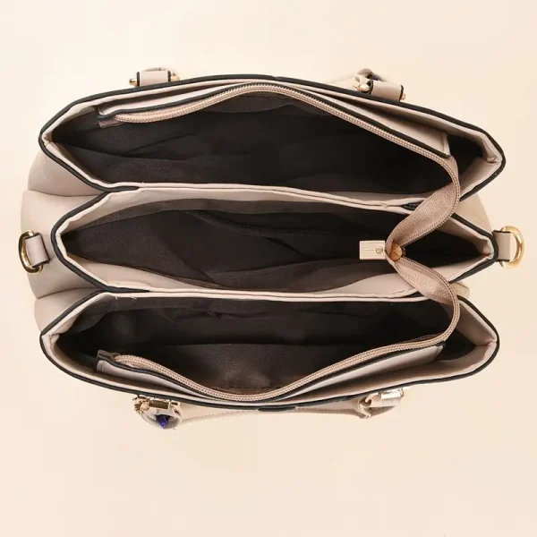Chic Wo's Bolso Tote de Gran Capacidad - Diseño a Cuadros - Image 3