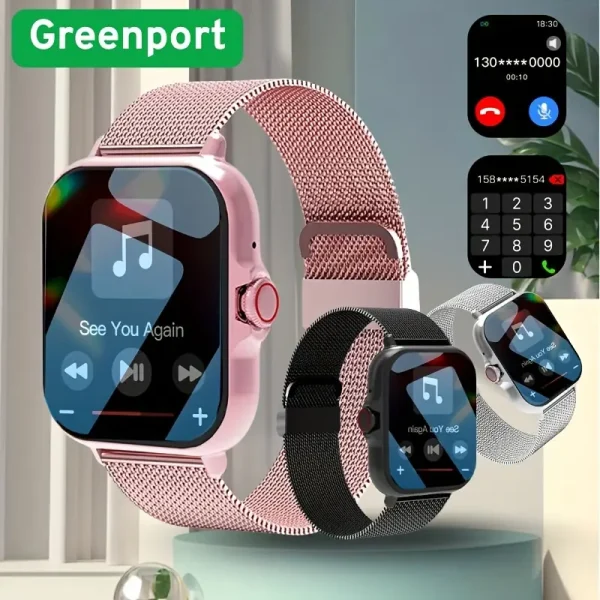 Smartwatch para hombres y mujeres, soporta llamadas inalámbricas