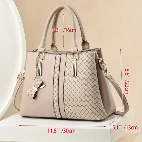 Chic Wo's Bolso Tote de Gran Capacidad - Diseño a Cuadros - Image 2