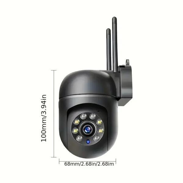 2 cámaras de seguridad WiFi HD - Montaje en pared, visión - Image 3