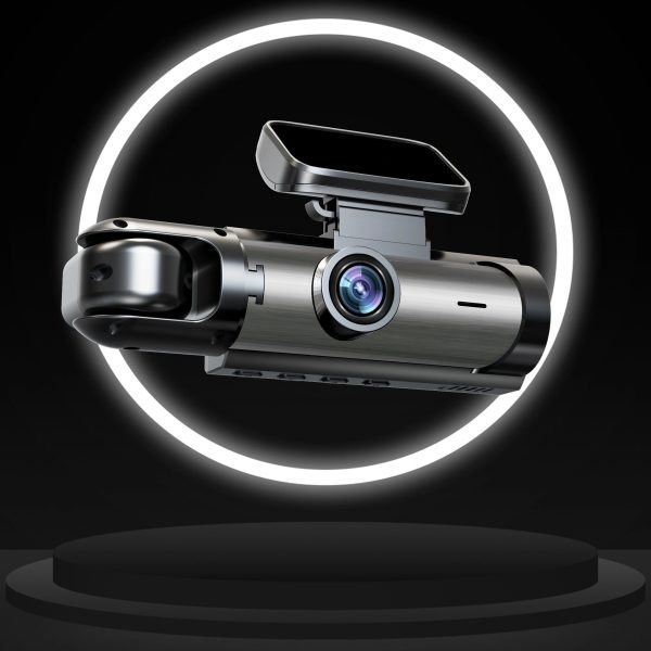 Cámara de coche dual 1080P - Grabadora de video con lente dual para frente y habitación con pantalla IPS de 8,03 pulgadas, DVR de ángulo amplio, visión nocturna infrarroja, montaje adhesivo, batería de litio, 30 FPS, perfecta para grabaciones en movimiento, electrónica de coche | Cámara de coche moderna | Cámaras montadas adhesivamente - Image 2