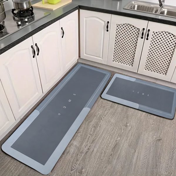 1pieza Alfombra de fibra de poliéster de 1.1cm de grosor para cocina con impresión de bienvenida - Antideslizante, alfombra de suelo para cocina, sala de estar, porche y decoración de balcón, alfombra de suelo de cocina | Alfombra de cocina moderna | Alfombra de cocina duradera, alfombra de cocina - Image 7