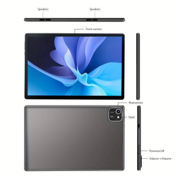 Tableta Android 13 de 10,1 pulgadas, 6GB (2GB+4GB de expansión) de RAM, 64GB de ROM, batería de 6000mAh, equipada con procesador cuadricore, pantalla IPS HD de 1280*800, cámaras dobles, wifi, tableta, pad. - Image 7