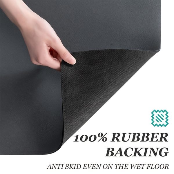 1pc Alfombra de cocina de lodo de diatomea Premium, Alfombra de suelo superabsorbente con fondo antideslizante, Alfombra de baño de secado rápido para sala de estar grande, Alfombra de baño absorbente, Alfombra de suelo de lavandería, Alfombra de entrada, Alfombra de corredor de hogar lavable para pasillo de lavandería - Image 11