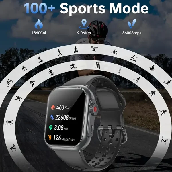 Reloj inteligente para seguimiento de fitness, batería grande de 1000 mAh - Image 4