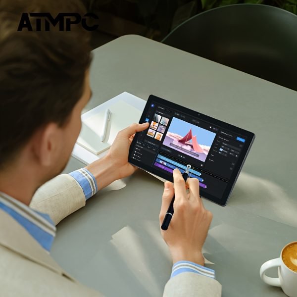 Tablet de 10.1 Pulgadas con Sistema Operativo Android 14, Tableta 2 en 1 con Teclado, Ratón, Funda, Estilete, 128GB ROM 12GB 4GB+8GB RAM Ampliable, Doble Cámara, Procesador de Ocho Núcleos, Pantalla Táctil IPS Alta Definición 1280*800, GMS Tab, Wi-Fi 5G y 6, Google, Tableta - Image 9