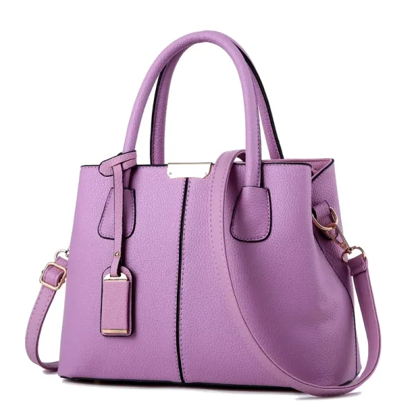 Elegante bolso de mano negro con correa de hombro extraíble - Image 4