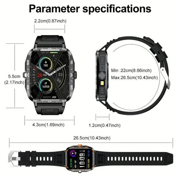 Reloj Inteligente 2024, Impermeable IP67, Pantalla LED - Image 4